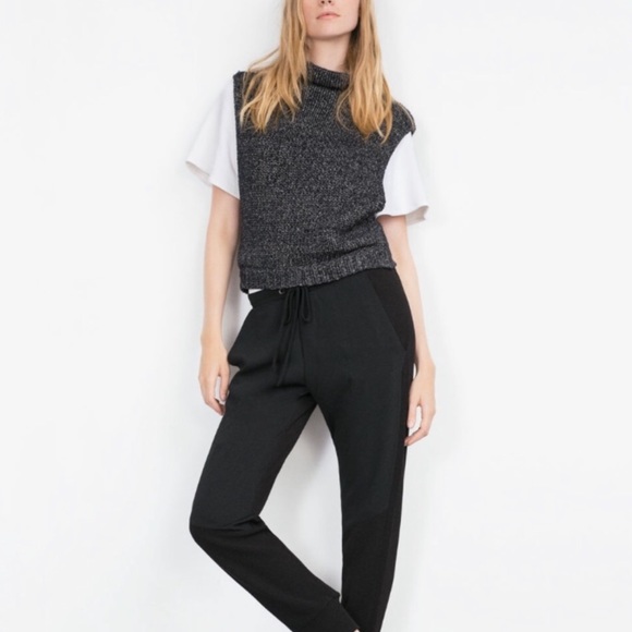 Theory Pants - Theory Black Silk Cargo Joggers